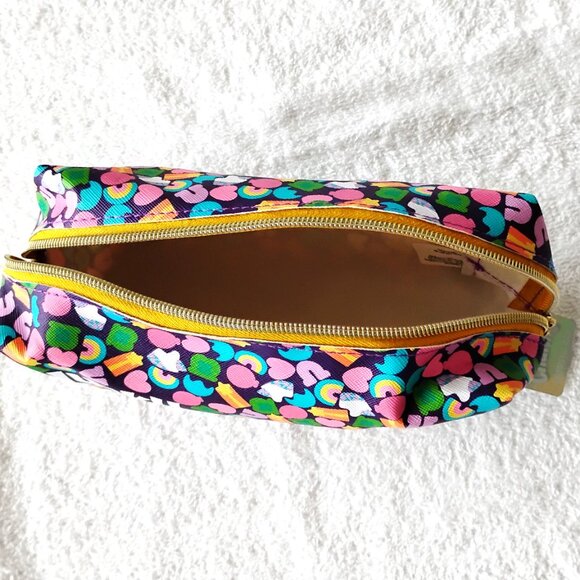 New! Old School LUCKY CHARMS Colorful 8" x 4.5" x 3.5" Cosmetic Bag SO CUTE! - Picture 8 of 8